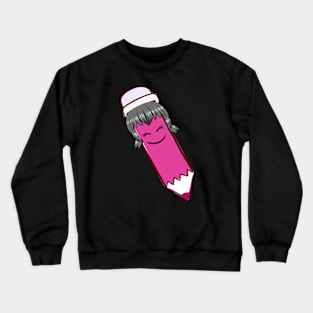 lady maker pen pink Crewneck Sweatshirt